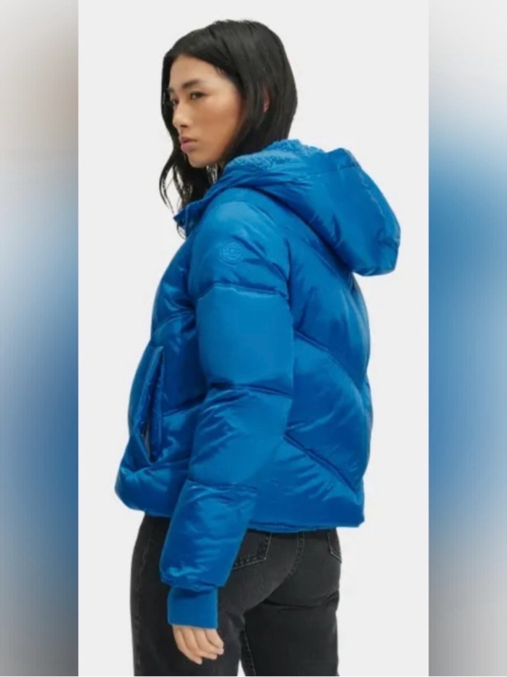 UGG Ronney Cropped Hooded Puffer Coat